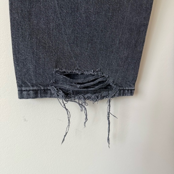 DL1961 JERRY HIGH RISE VINTAGE STRAIGHT DISTRESSED JEANS SIZE 25 STONE - Picture 8 of 12